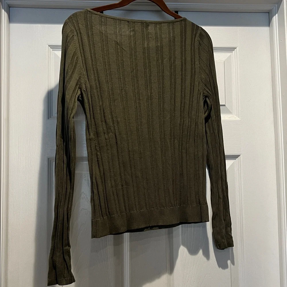 August Silk Ribbed Women's Sweater - Picture 2 of 3